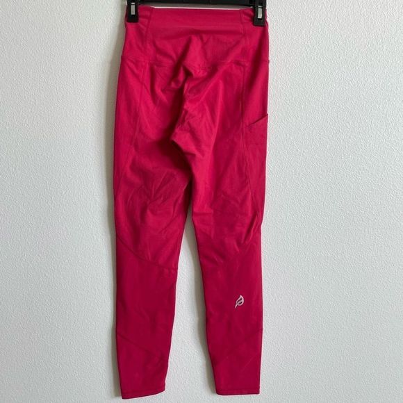 P'tula Alaniah High Rise Red Leggings with Side Pocket Women's size Medium - Picture 2 of 7